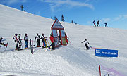 Start des Riesenslaloms der Blasmusiker (©Foto: Martin Schmitz)